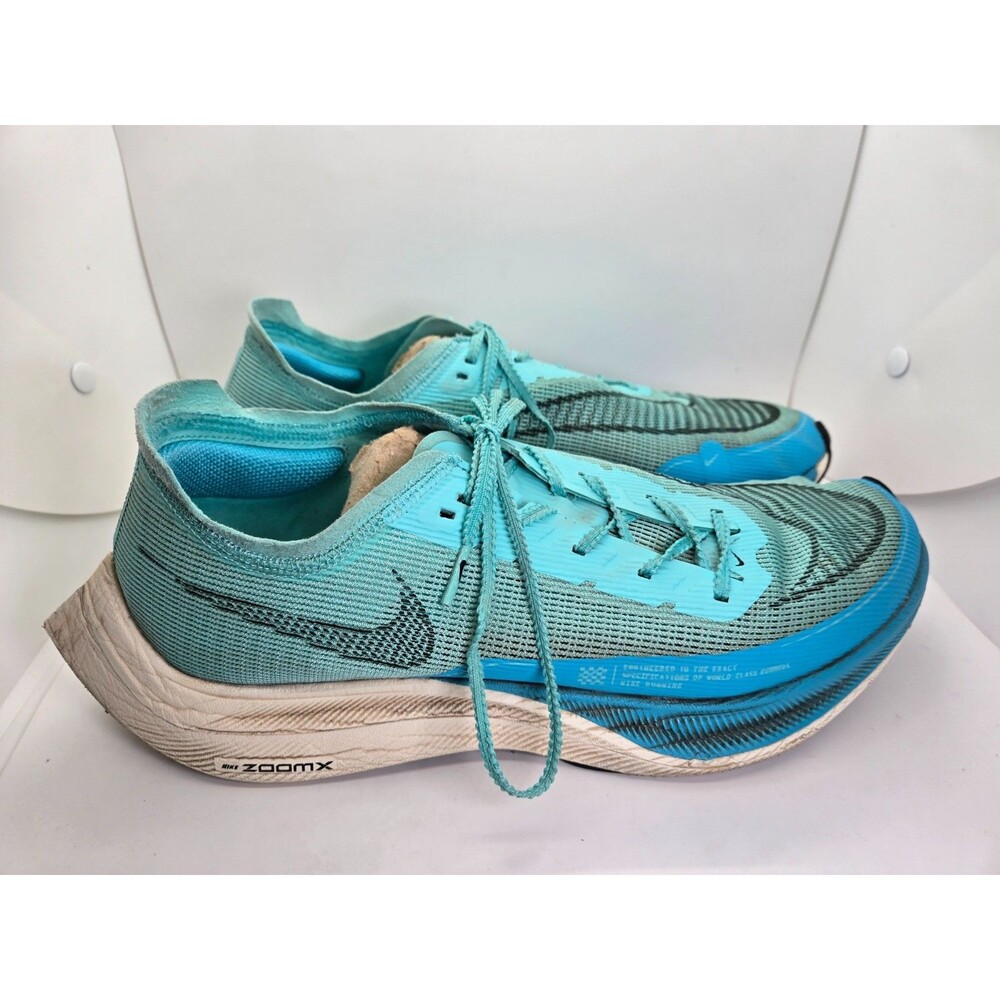 Nike ZoomX Vaporfly Next% 2 Shoes Men 12.5 Aurora Green Running Marathon Sneaker
